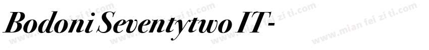 Bodoni Seventytwo IT字体转换